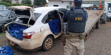 Mais de uma tonelada de maconha é apreendida após perseguição na BR-060 em Campo Grande