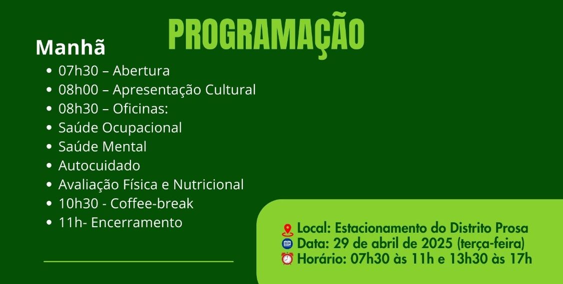SESAU realiza projeto piloto do Abril Verde voltado à promoção da saúde dos servidores