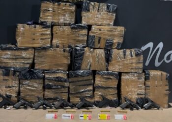 “Paiol do Crime”: polícia apreende 390 quilos de maconha, armas e munições em Campo Grande