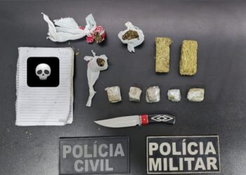 Polícia Civil e PM desmontam ponto de tráfico em alojamento de trabalhadores em Santa Rita do Pardo