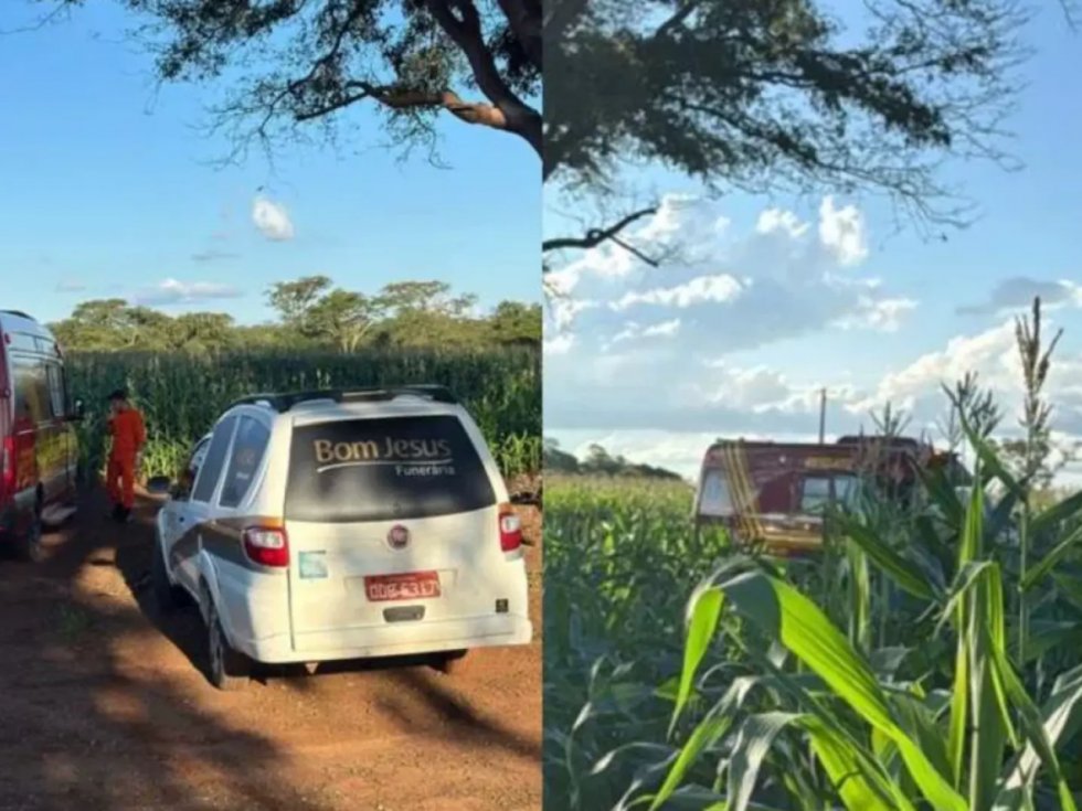 Idoso é encontrado morto em plantação de milho após sair para pescar em Rio Brilhante