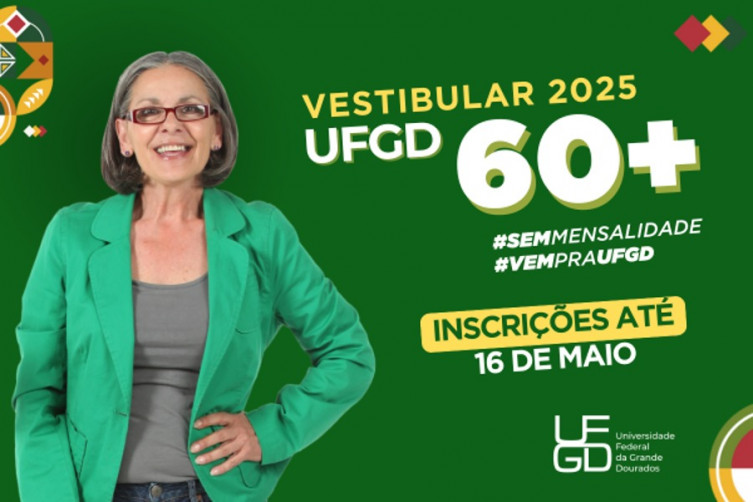 UFGD abre vestibular exclusivo para maiores de 60 anos com 167 vagas em diversos cursos