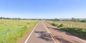 Motociclista morre ao ser atingido por caminhonete na MS-156