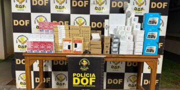 Motorista abandona carro com R$ 281 mil em eletrônicos na MS-379, mas é preso