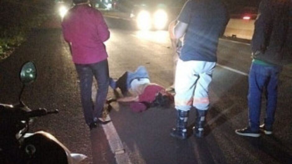Homem sofre atropelamento grave e tem braço esmagado na BR-463, em Dourados