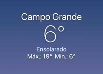 Campo Grande está entre as capitais mais frias do país nesta sexta 