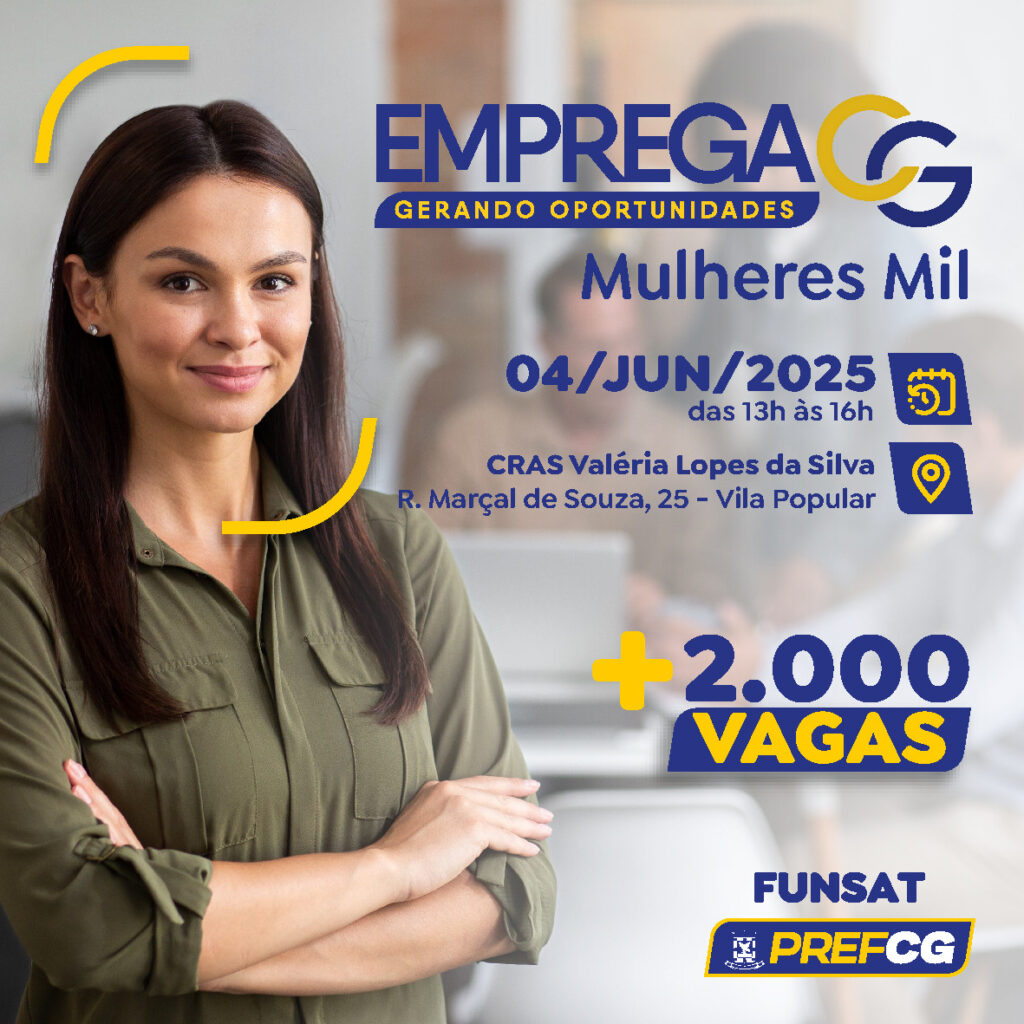 Emprega CG leva balcão de vagas e serviços ao CRAS da Vila Popular na próxima quarta-feira (4) Emprega CG leva balcão de vagas e serviços ao CRAS da Vila Popular na próxima quarta-feira (4)