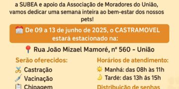Mutirão leva castração e cuidados gratuitos a pets nos bairros União e Oliveira, em Campo Grande