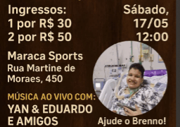Breno teve uma infecção grave e agora precisa de cuidados, e você pode ajudar