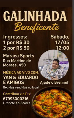 Breno teve uma infecção grave e agora precisa de cuidados, e você pode ajudar