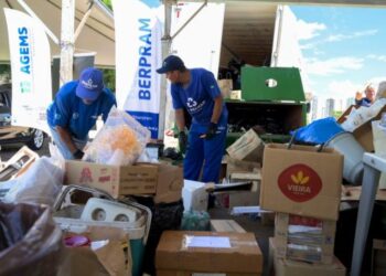 Drive Thru da Reciclagem arrecada mais de 7 toneladas de resíduos e mobiliza centenas de estudantes em Campo Grande