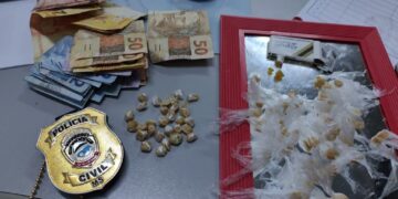 Ação da Polícia Civil em Naviraí prende dois por tráfico e apreende menor procurado por homicídio