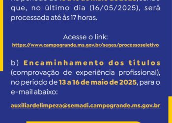 Prefeitura abre processo seletivo para auxiliar de manutenção