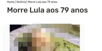 Site oficial de Prefeitura em MS divulga falsa morte de Lula com foto em caixão 