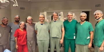 Avanço em alta precisão: hospital da Cassems tem cirurgia de cistectomia parcial usando robô Da Vinci 