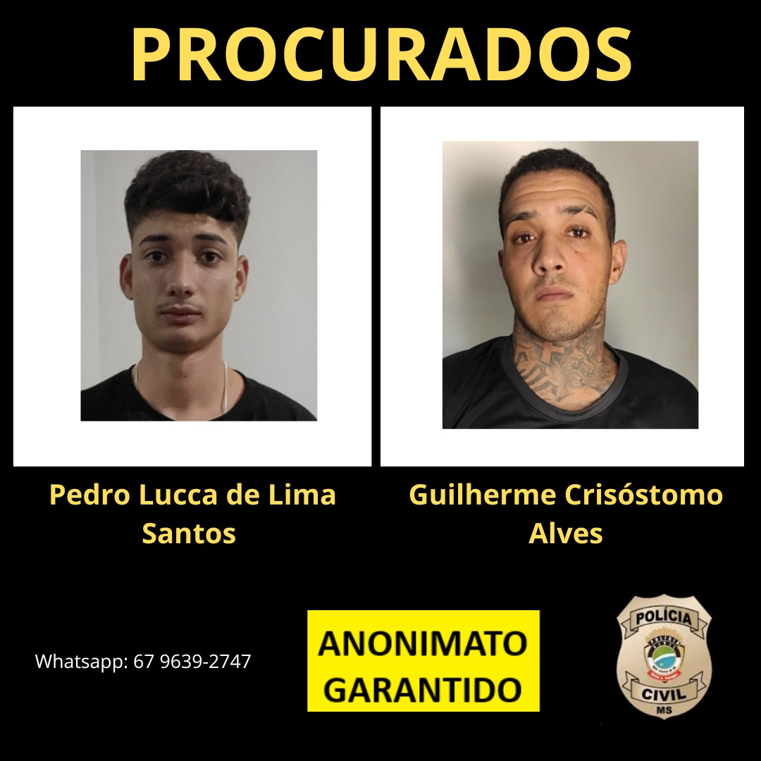Polícia divulga fotos de presos que fugiram de delegacia em MS; 4 já foram presos
