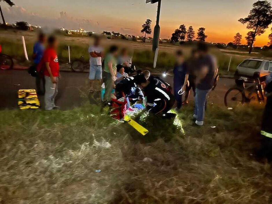 Ciclista fica em estado grave após ser atropelado por carro na BR-158 em Três Lagoas