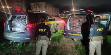 PRF apreende mais de uma tonelada de cocaína escondida em cargas de minério em MS