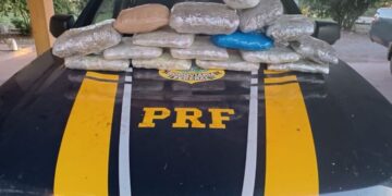 PRF apreende 10 kg de skunk e prende casal em vans na rodovia entre Corumbá e Campo Grande