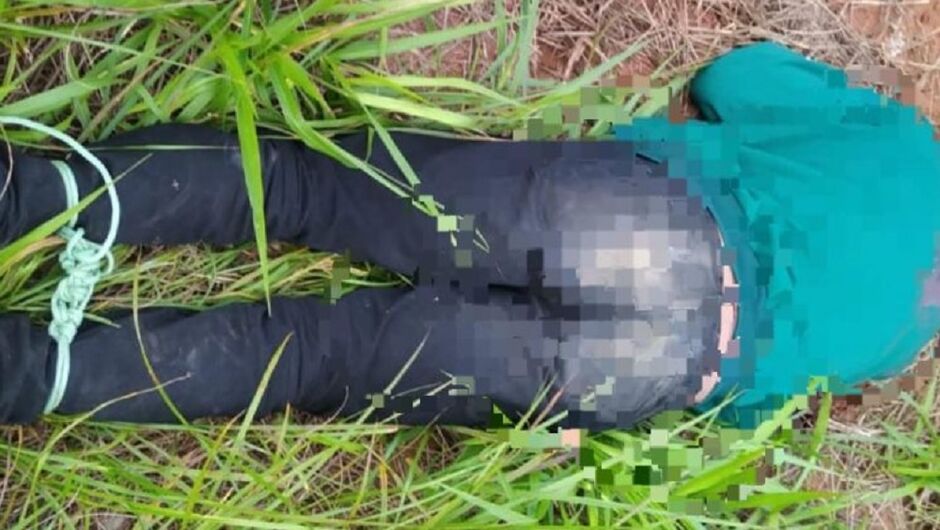 Homem é encontrado morto com as pernas amarradas em matagal na fronteira