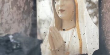 Vídeo: imagem de Nossa Senhora de Fátima fica intacta após incêndio em Campo Grande