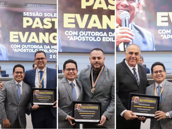 Papy entrega Medalha Apóstolo Edilson a pastores