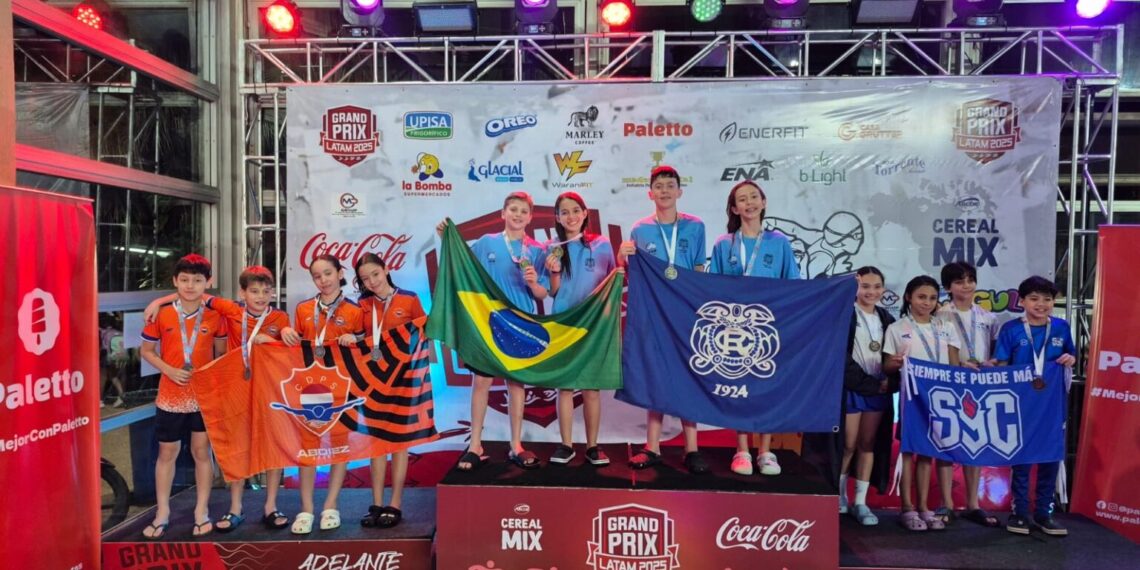 Irmãos de Campo Grande conquistam pódio no Grand Prix de Natação