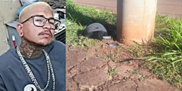 Motociclista morre ao bater em poste após se desequilibrar tentando falar com colega em Campo Grande