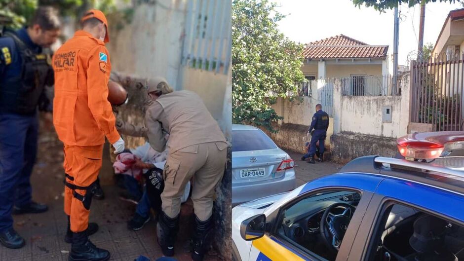 Homem é esfaqueado na cabeça e pescoço e socorrido em estado gravíssimo em Campo Grande