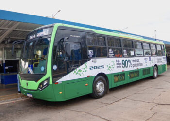 Começa teste com ônibus a gás natural em Campo Grande
