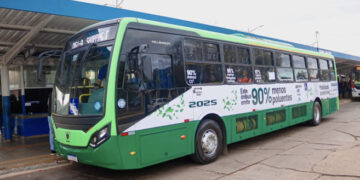 Começa teste com ônibus a gás natural em Campo Grande