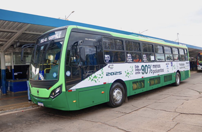 Começa teste com ônibus a gás natural em Campo Grande