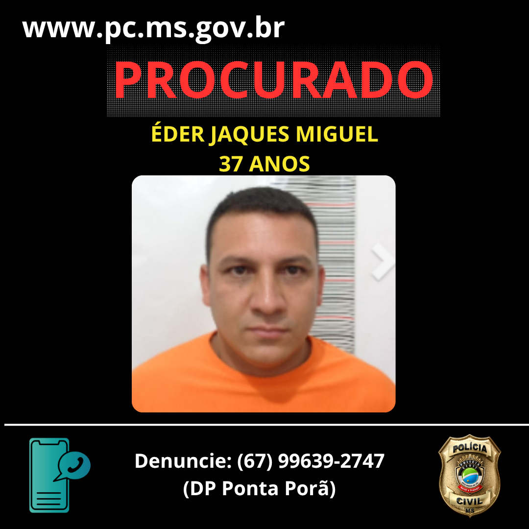 Mandante de roubo seguido de sequestro é preso em Ponta Porã; quinto envolvido está foragido