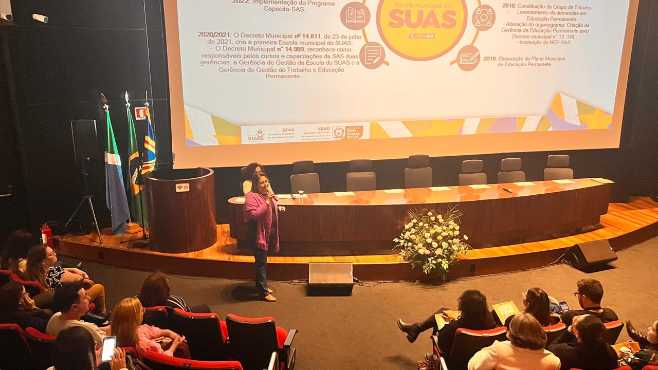 Trajetória e cases de sucesso da Escola Municipal do Suas são apresentados em evento da Assistência Social