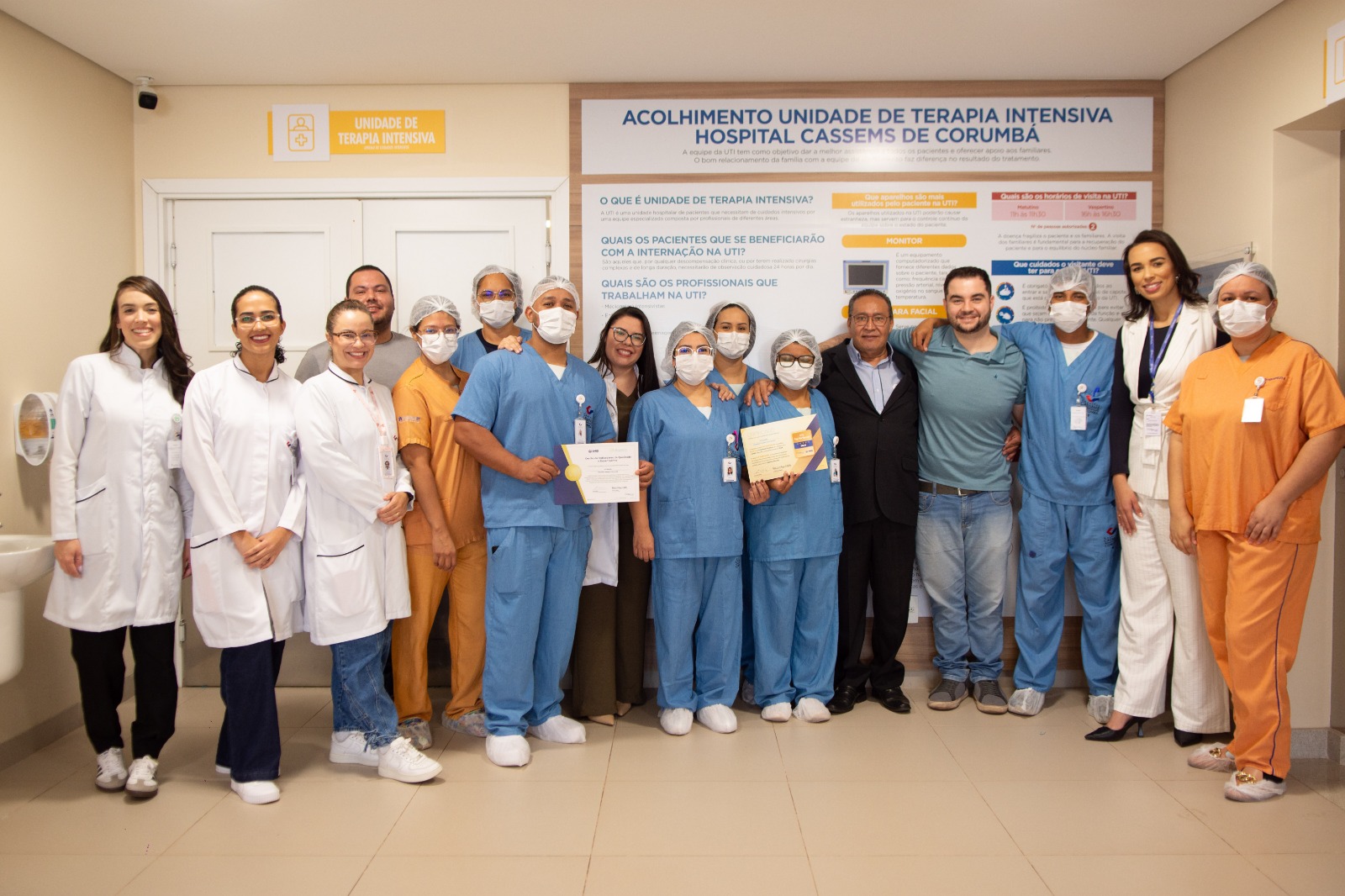 UTI do Hospital Cassems de Corumbá conquista certificação nacional de alta performance pelo segundo ano seguido
