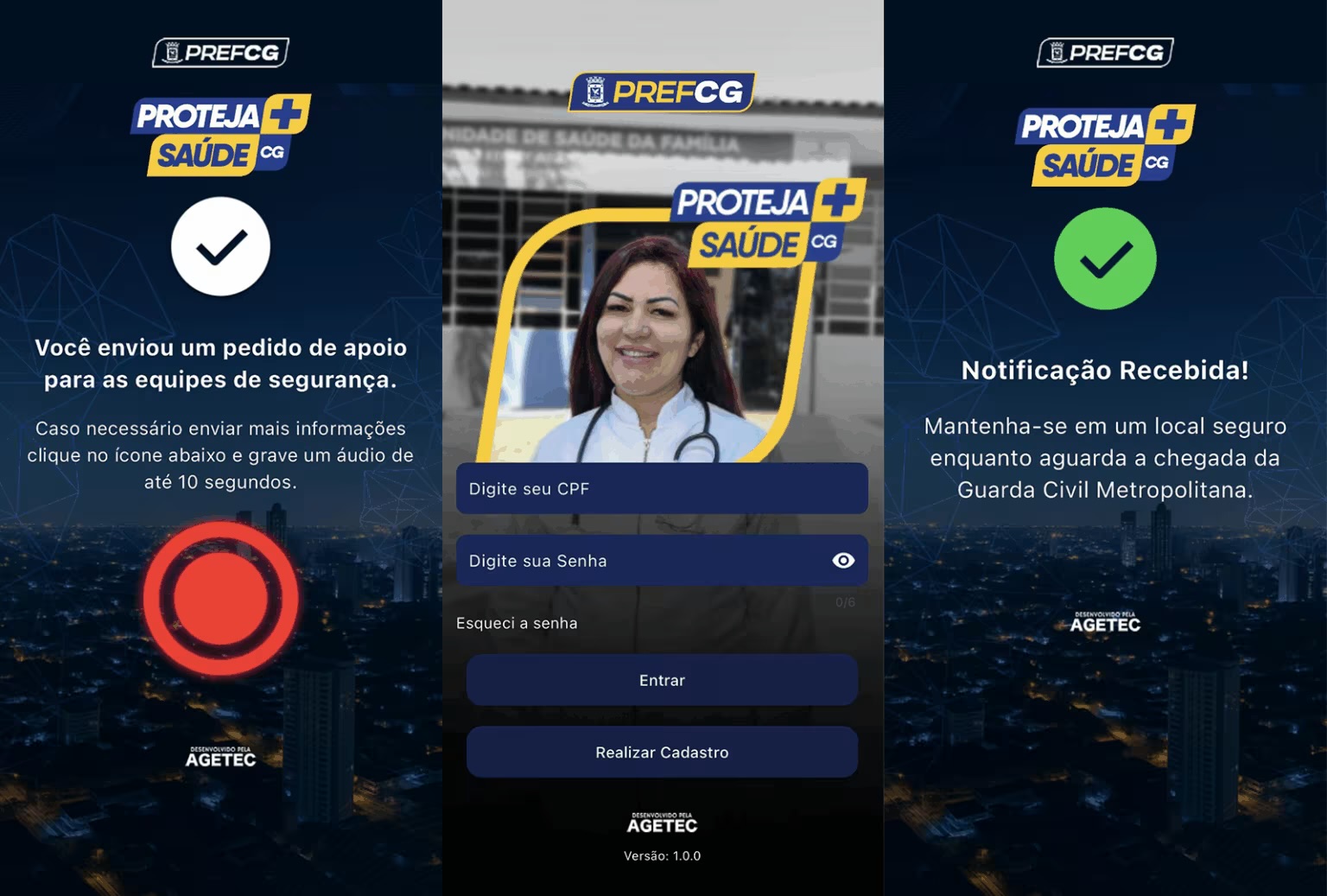 Proteja+CG: família de aplicativos é arma tecnológica da Prefeitura contra violência