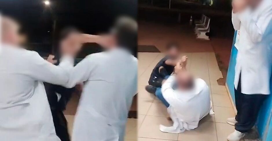 Vídeo: paciente agride médicos na UPA Universitário e vê que “remédio pra doido é um doido e meio”