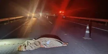 Mulher morre atropelada na BR-267 em Bataguassu e motorista fugiu sem prestar socorro