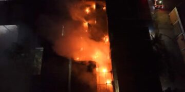 Incêndio destrói distribuidora de lubrificantes no Jardim América