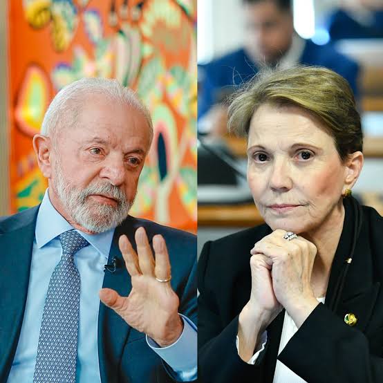 Tereza Cristina elogia diálogo entre Lula e Trump e Dudu Bolsonaro pira o cabeção