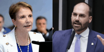 Câmara aprova moção de repúdio contra Eduardo Bolsonaro por ataque à senadora Tereza Cristina