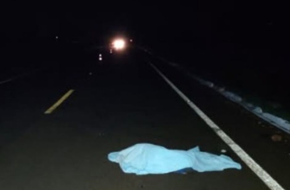 Pedestre morre após ser atropelado na MS-379, entre Bocajá e Douradina