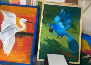 Bioparque Pantanal recebe exposição inclusiva com obras de crianças artistas PCDs Bioparque Pantanal recebe exposição inclusiva com obras de crianças artistas PCDs