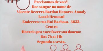 Pequeno Vicente precisa de doação de sangue para cirurgia cardíaca