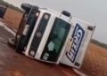 Tempestade com ventos fortes tomba caminhão em Maracaju; casas também foram danificadas Tempestade com ventos fortes tomba caminhão em Maracaju; casas também foram danificadas