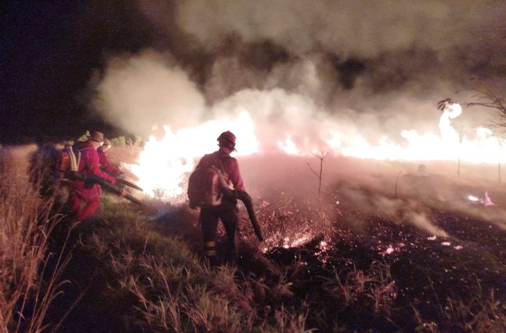 Bombeiros controlam incêndio no Parque das Nascentes do Rio Taquari Bombeiros controlam incêndio no Parque das Nascentes do Rio Taquari
