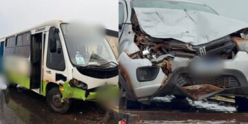 Acidente entre carro e micro-ônibus deixa feridos na MS-276 em Batayporã