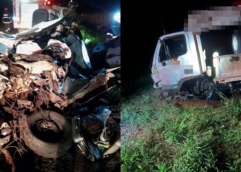Engenheiro morre em colisão entre carro e caminhão na BR-267, em Nova Andradina