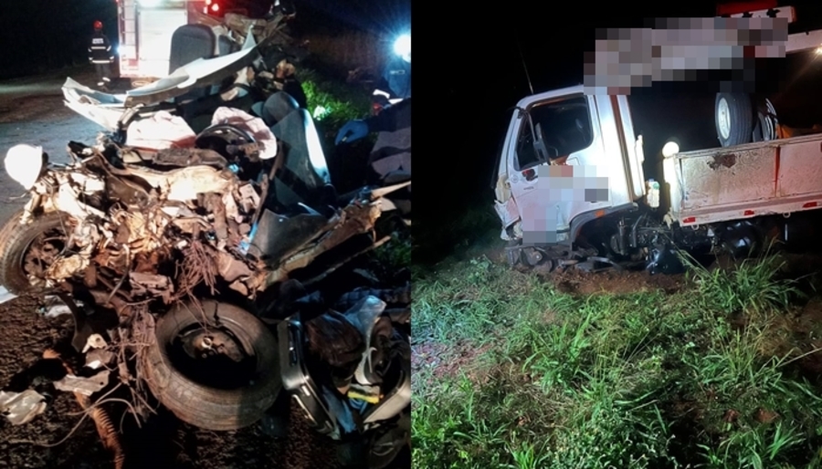 Engenheiro morre em colisão entre carro e caminhão na BR-267, em Nova Andradina