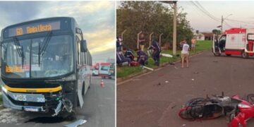 Grave acidente entre moto e ônibus mata tia e sobrinha em Três Lagoas